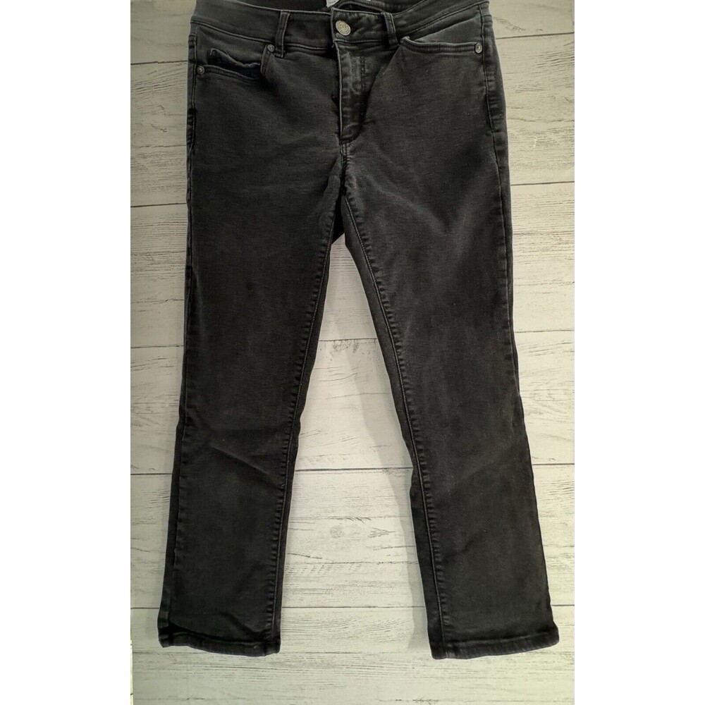 Ann Taylor Loft Women’s black “curvy kick crop”  jeans 27 4